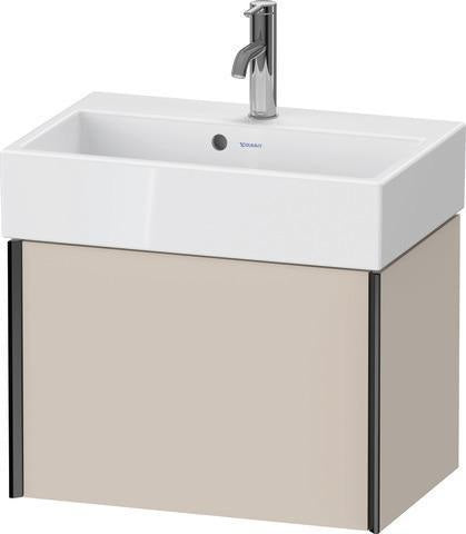 Duravit XViu Waschtischunterbau Compact 397 mm – Wandhängend mit Auszug in Champagner Matt