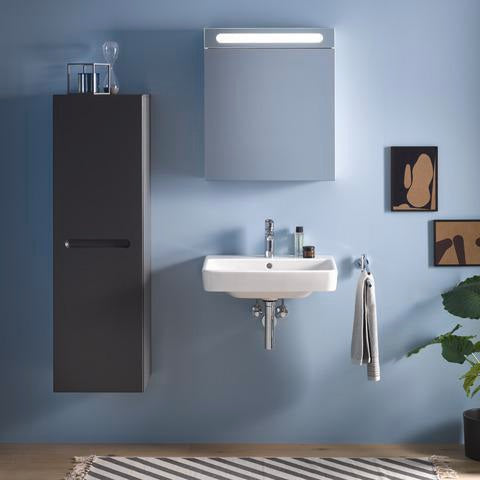 Duravit No.1 Einhebel-Waschtischmischer mit Zugstange, Chrom – 106 mm Ausladung