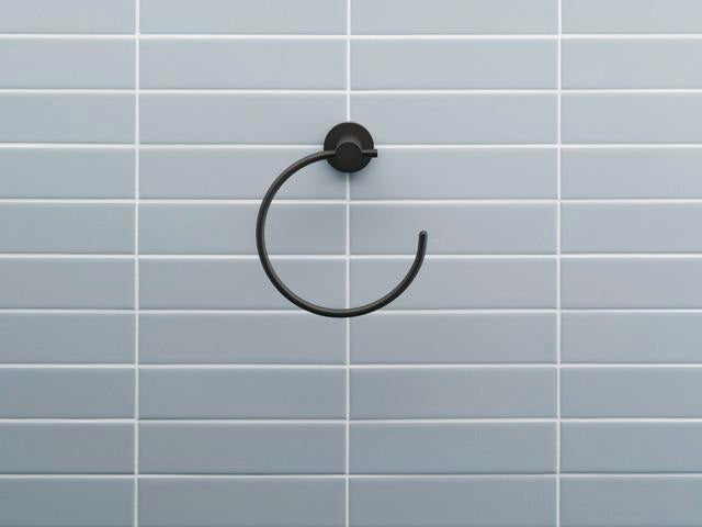 DURAVIT D-Code Handtuchring Chrom – Wandmontage, schwenkbar, 158 mm