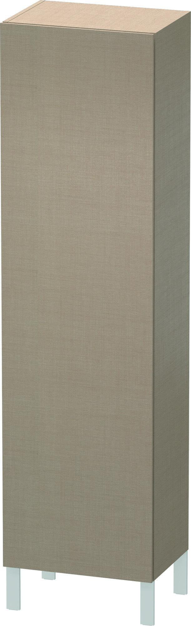 Duravit L-Cube Hochschrank 500 mm, 1 Tür links, Leinen, wandhängend, Soft-Close
