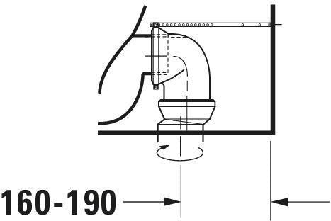 DURAVIT DuraStyle Stand-Tiefspül-WC 705x370mm mit WonderGliss, Abgang Vario, weiß