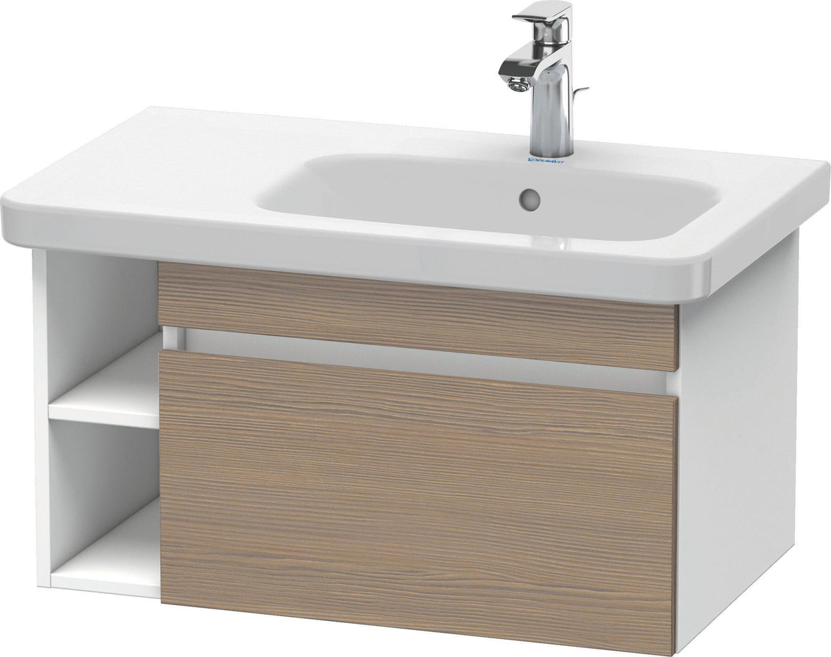 Duravit DuraStyle Waschtischunterbau 730 mm Eiche Terra/Weiß Matt, 1 Auszug, wandhängend