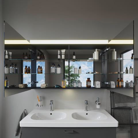 Duravit D-Code Doppelwaschtisch 1200 mm mit Überlauf, Hahnlochbank, 2 Becken, weiß