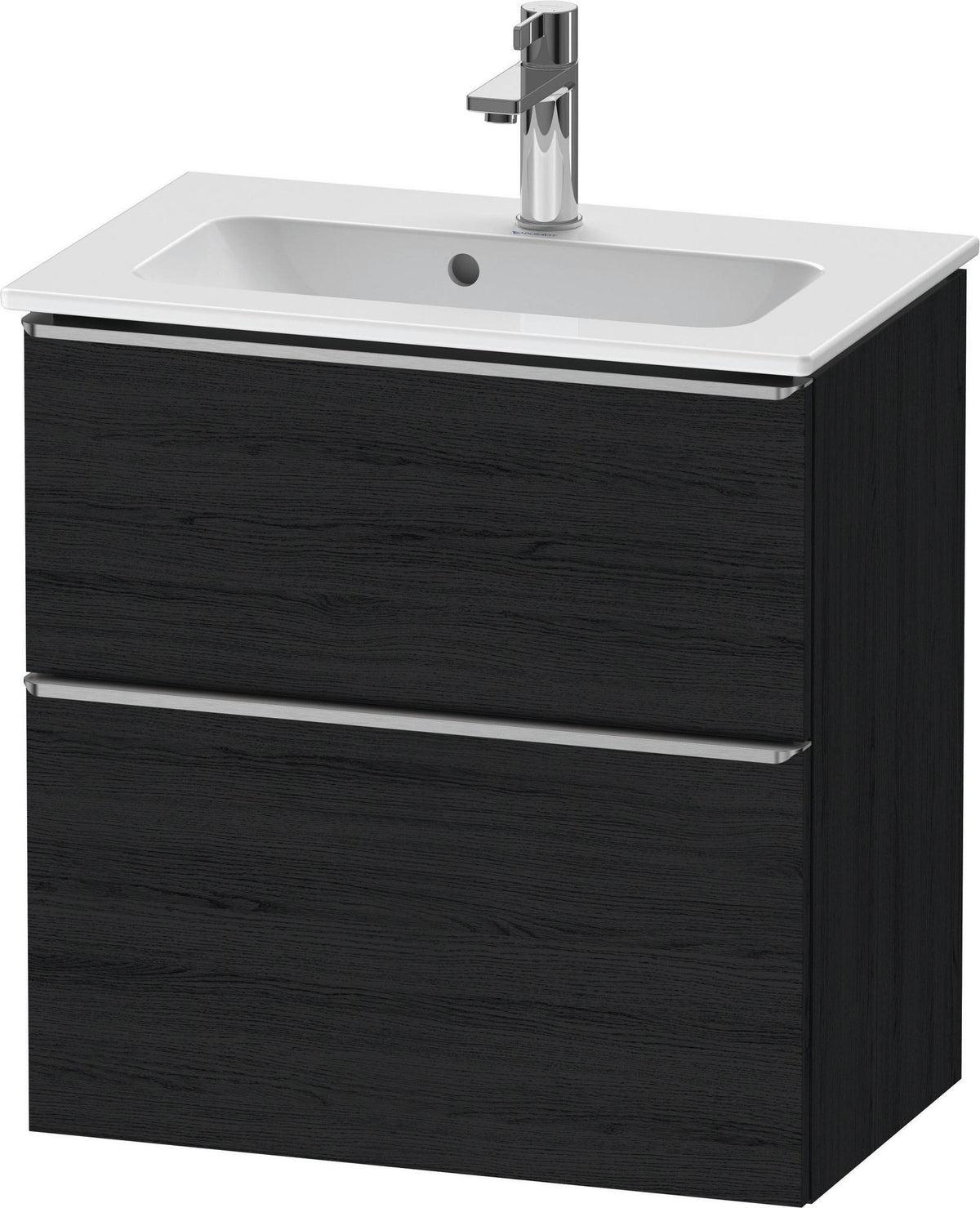 Duravit D-Neo Waschtischunterbau 610 mm betongrau matt mit Soft-Close und Bronze-Griff