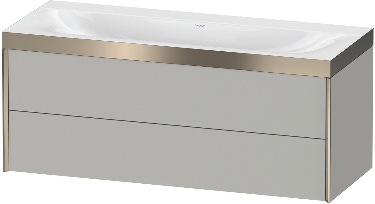 DURAVIT XViu c-bonded Waschtischunterbauset 1200 mm wandhängend mit 2 Schubkästen
