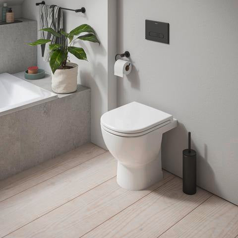 DURAVIT D-Code WC-Sitz mit Absenkautomatik, abnehmbar, Weiß – 433x374x41 mm
