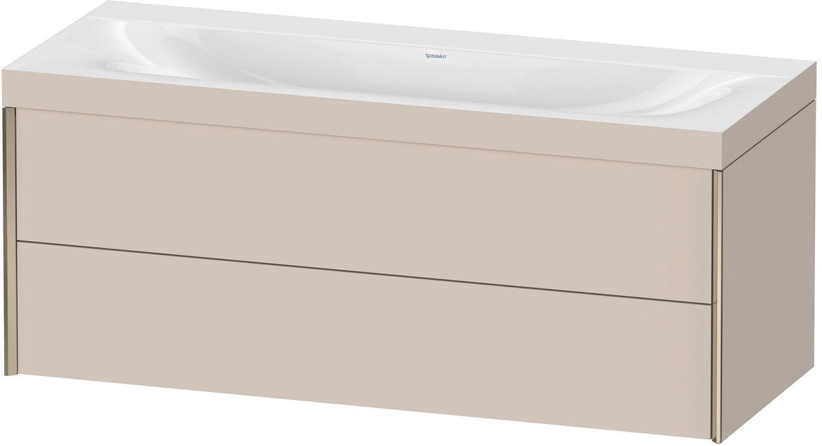 DURAVIT XViu c-bonded Waschtischunterbauset 1200 mm wandhängend mit 2 Schubkästen