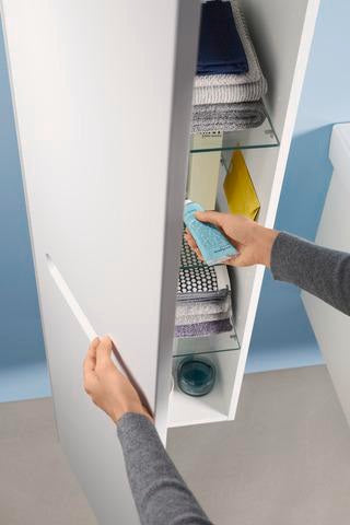 Duravit No.1 Halbhochschrank 400x360x1320mm Weiß Matt mit 1 Tür und Soft-Close