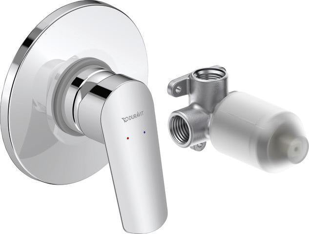 Duravit No.1 Einhebelmischer Unterputz Set – Keramikmischsystem, Chrom Hochglanz