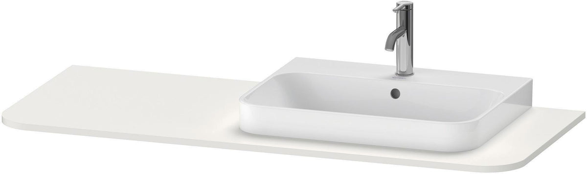 Duravit Konsole Happy D.2 1300 mm taupe supermatt – Beckenposition links