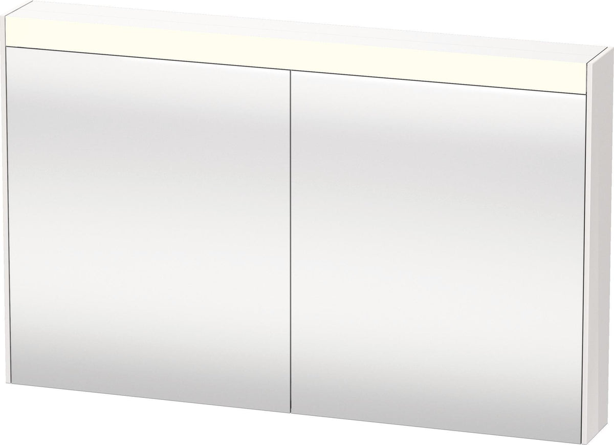 Duravit Brioso Spiegelschrank 1220 mm Weiß matt – LED-Beleuchtung, 2 Türen, Soft-Close