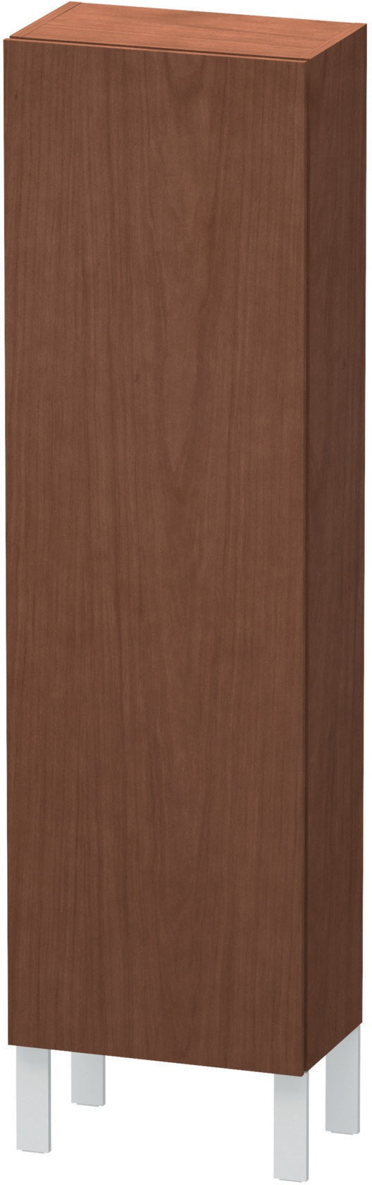 Duravit Halbhochschrank L-Cube 243x400x1320mm 1 Tür links, Amerikanisch Nussbaum