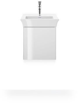 DURAVIT White Tulip Handwaschbecken 450 mm von Philippe Starck – Weiß, 1 Hahnloch, wandhängend