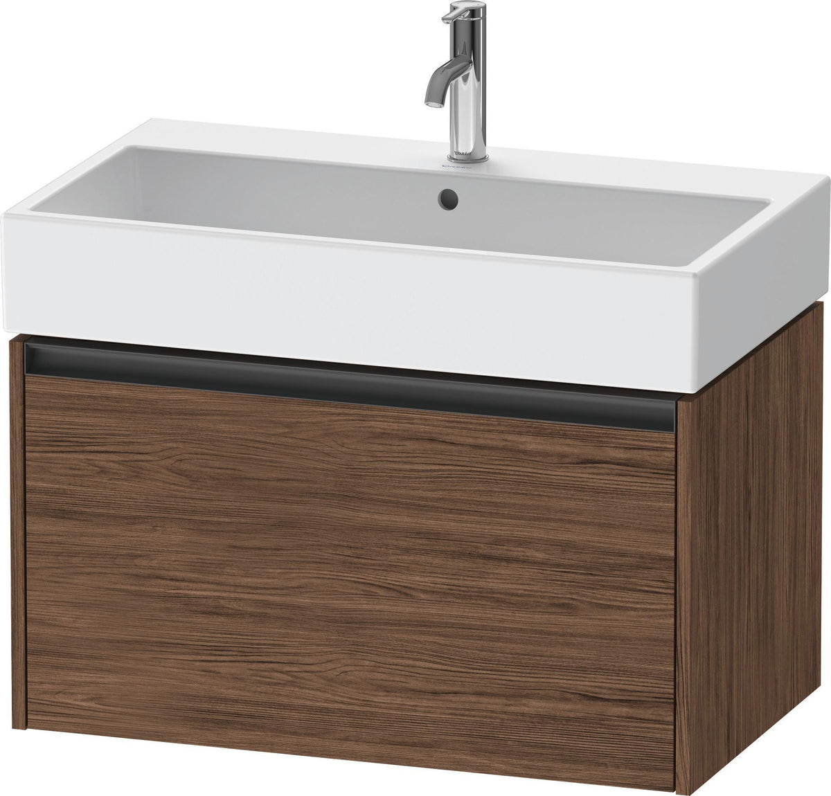 Duravit Waschtischunterbau Ketho.2 wandhängend 460x784x440mm Betongrau Matt 1 Auszug