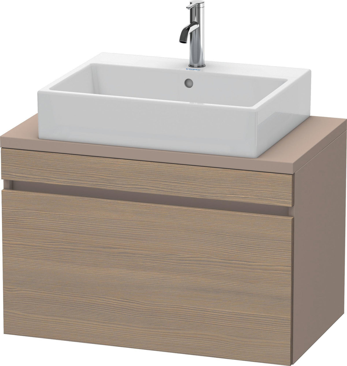 DURAVIT DuraStyle Konsolenwaschtischunterbau 800 mm Eiche Terra/Weiß Matt mit 1 Auszug