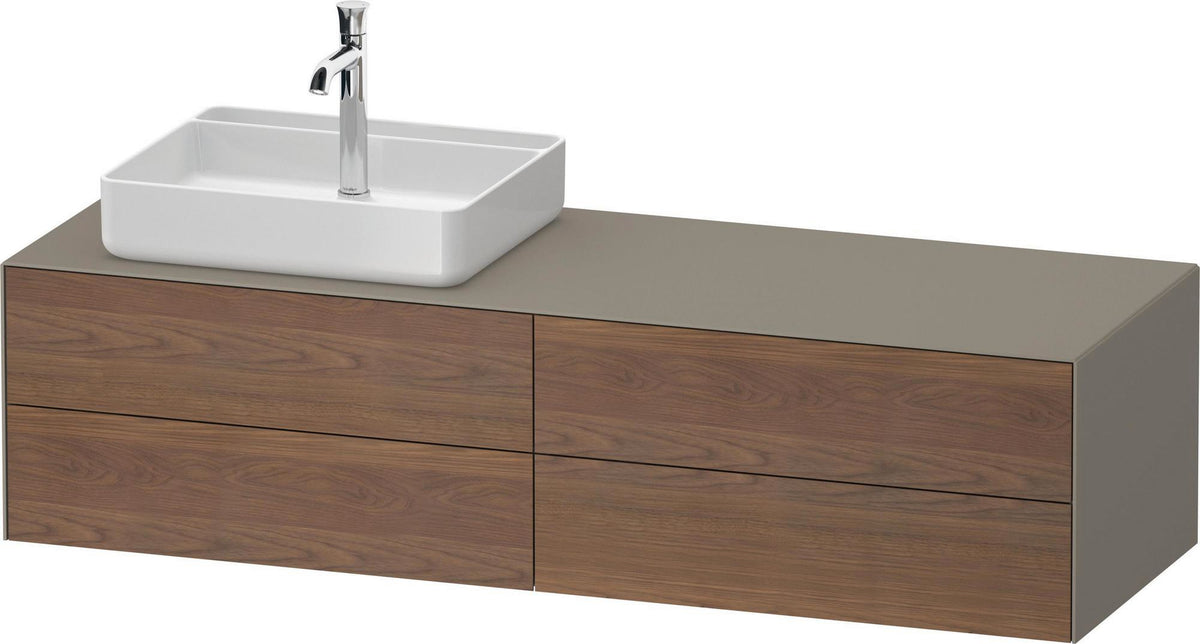DURAVIT White Tulip Konsolen-Waschtischunterbau 1600 mm, 4 Schubkästen, Weiß Seidenmatt