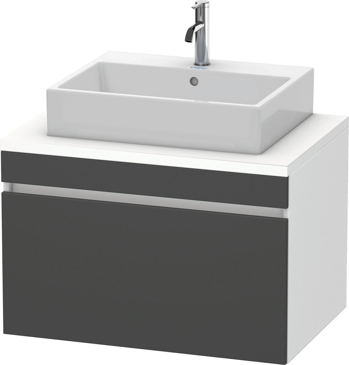 DURAVIT DuraStyle Konsolenunterschrank 800 mm betongrau matt mit 1 Auszug