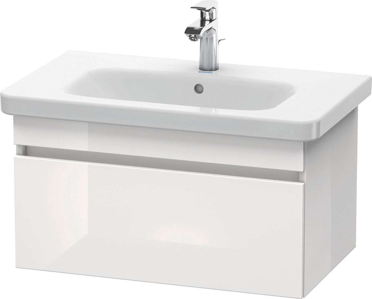DURAVIT DuraStyle Waschtischunterbau 730 mm wandhängend Eiche Terra/Weiß Matt mit 1 Auszug und Soft-Close