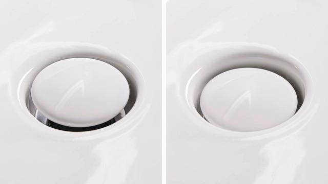 DURAVIT Push-open Ventil Universal mit keramischer Ventilabdeckhaube, Weiß – Sanitärkeramik