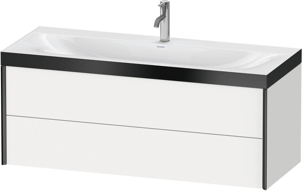 DURAVIT XViu c-bonded Waschtischset 1200 mm wandhängend mit 2 Schubkästen – Weiß