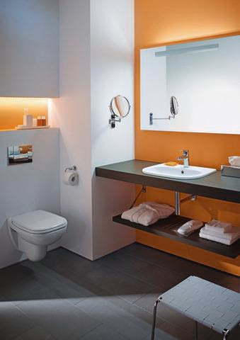 DURAVIT D-Code Kosmetikspiegel 3-fach Vergrößerung, Chrom, 330 mm Ausladung