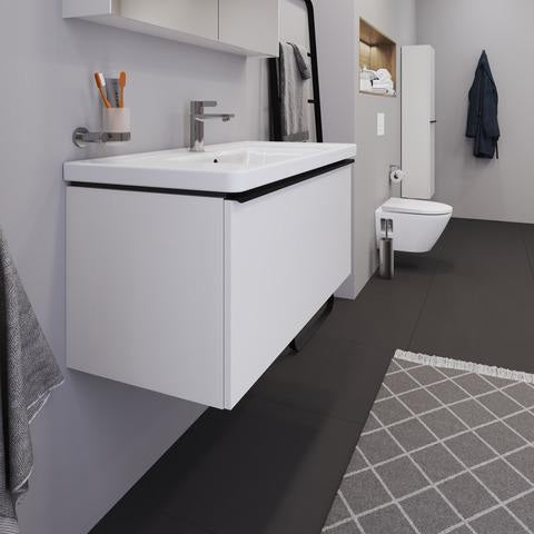 Duravit D-Neo Halbhochschrank 400 mm Eiche mit 1 Tür und Soft-Close