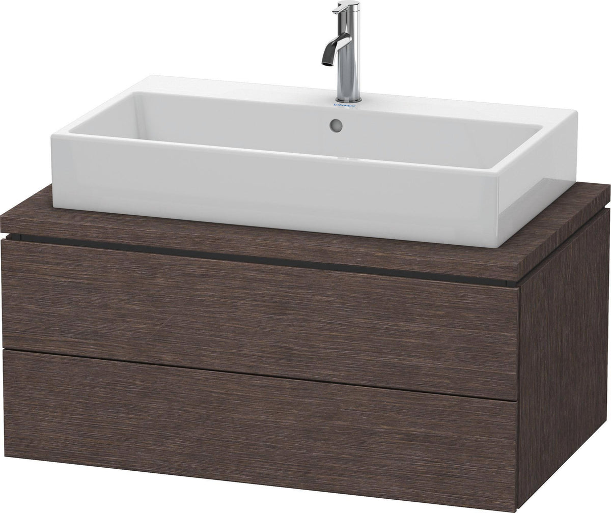 DURAVIT L-Cube Konsolenwaschtischunterbau 920 mm, 2 Schubkästen, Betongrau Matt, wandhängend