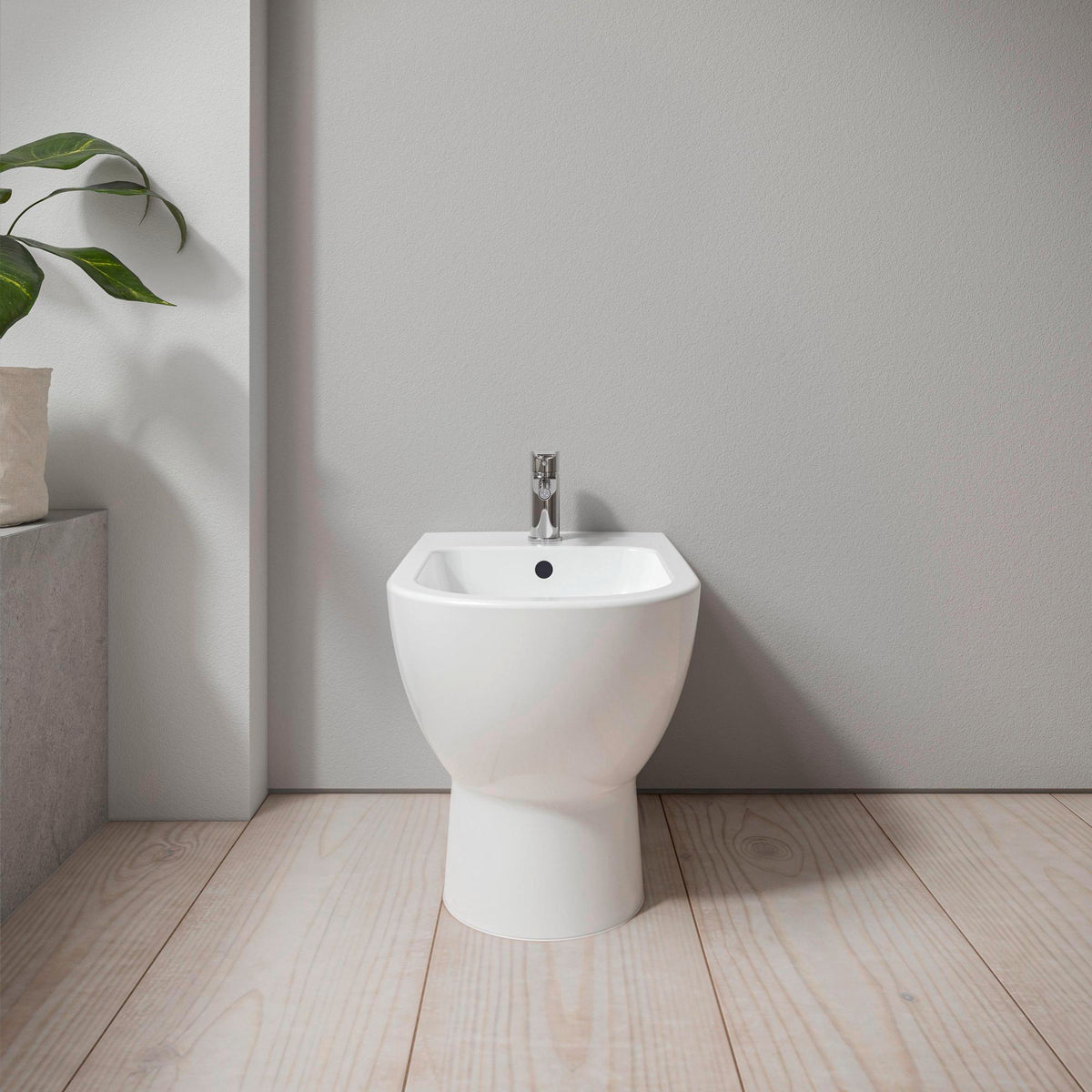 Duravit D-Code Einhebel-Bidetmischer Chrom – Keramikmischsystem, 118 mm Auslauf