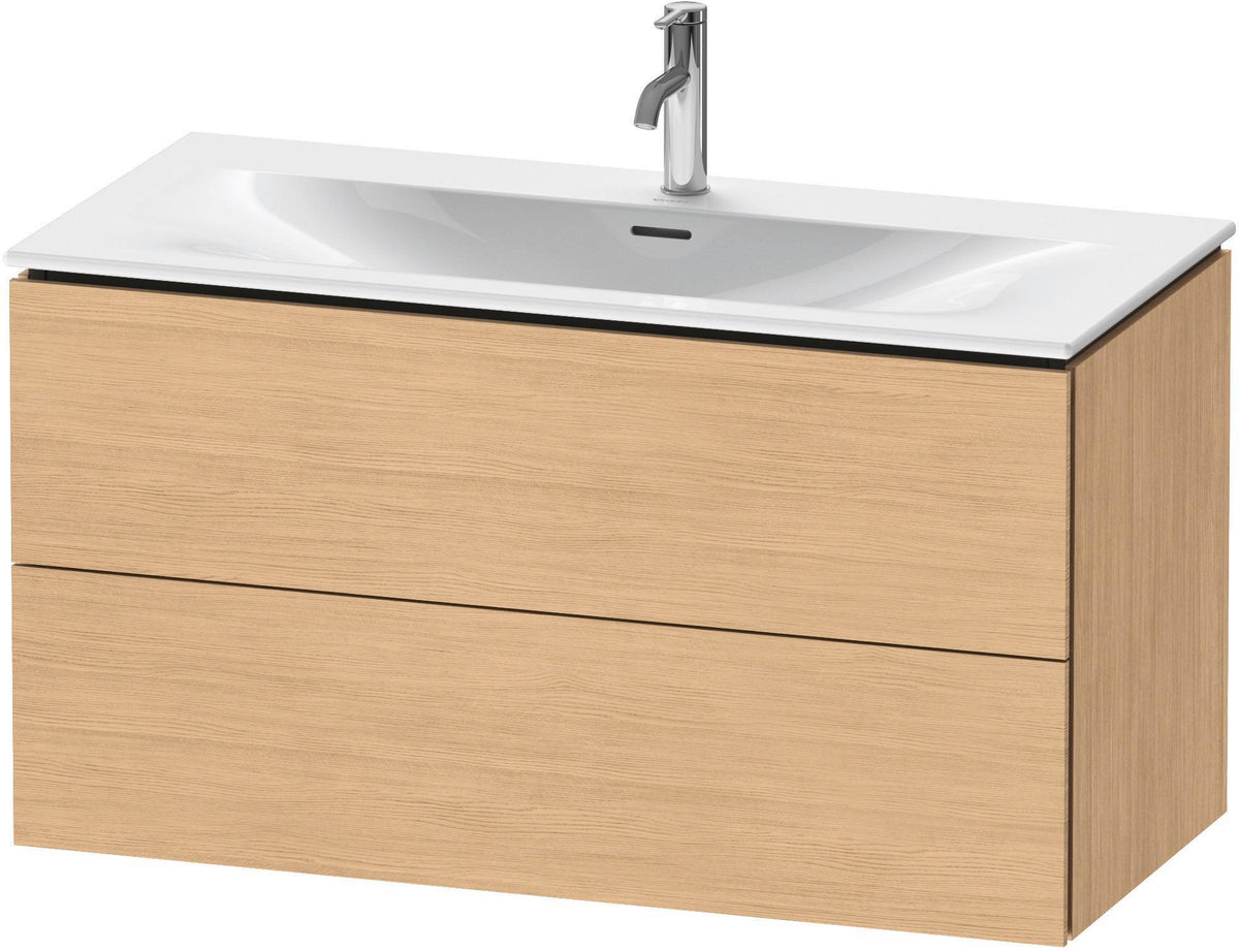 DURAVIT L-Cube Waschtischunterbau, wandhängend, 1020 mm, 2 Schubkästen, weiß matt