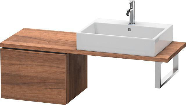 Duravit L-Cube Konsolenunterschrank 520 mm amerikanisch Nussbaum mit Tip-On-Technik