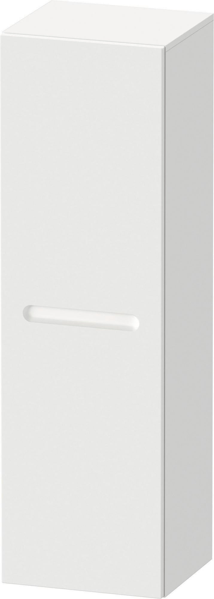 Duravit No.1 Halbhochschrank 400x360x1320mm Weiß Matt mit 1 Tür und Soft-Close