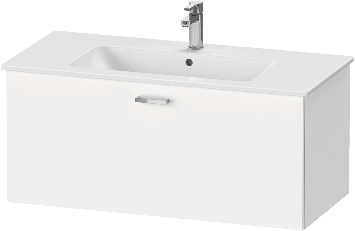 Duravit XBase Waschtischunterbau 600 mm wandhängend, 1 Auszug, weiß matt, mit Soft-Close