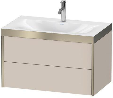 Duravit Möbelwaschtischset XVIU 800x480mm Chaos mit Unterbau wandhängend und Keramikwaschtisch Viu