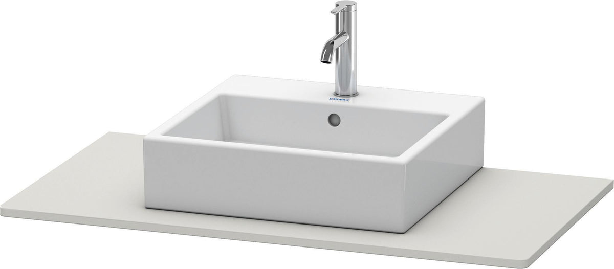 DURAVIT Konsole XSquare 1000x550mm betongrau matt mit Ausschnitt für Waschtisch