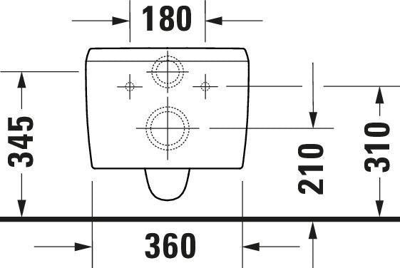 DURAVIT Wand-Tiefspül-WC Qatego Studio F. A. Porsche Collection 570 mm spülrandlos Weiß