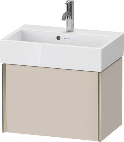 Duravit XViu Waschtischunterbau Compact 397 mm – Wandhängend mit Auszug in Champagner Matt