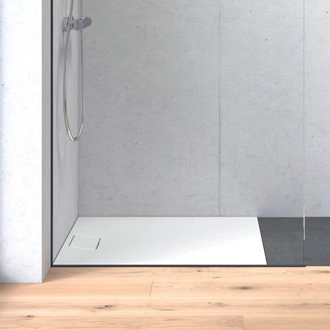 DURAVIT Stonetto Duschwanne 1400x800x50 mm Mineralguss Weiß Matt – Bodenbündig & Rutschhemmend