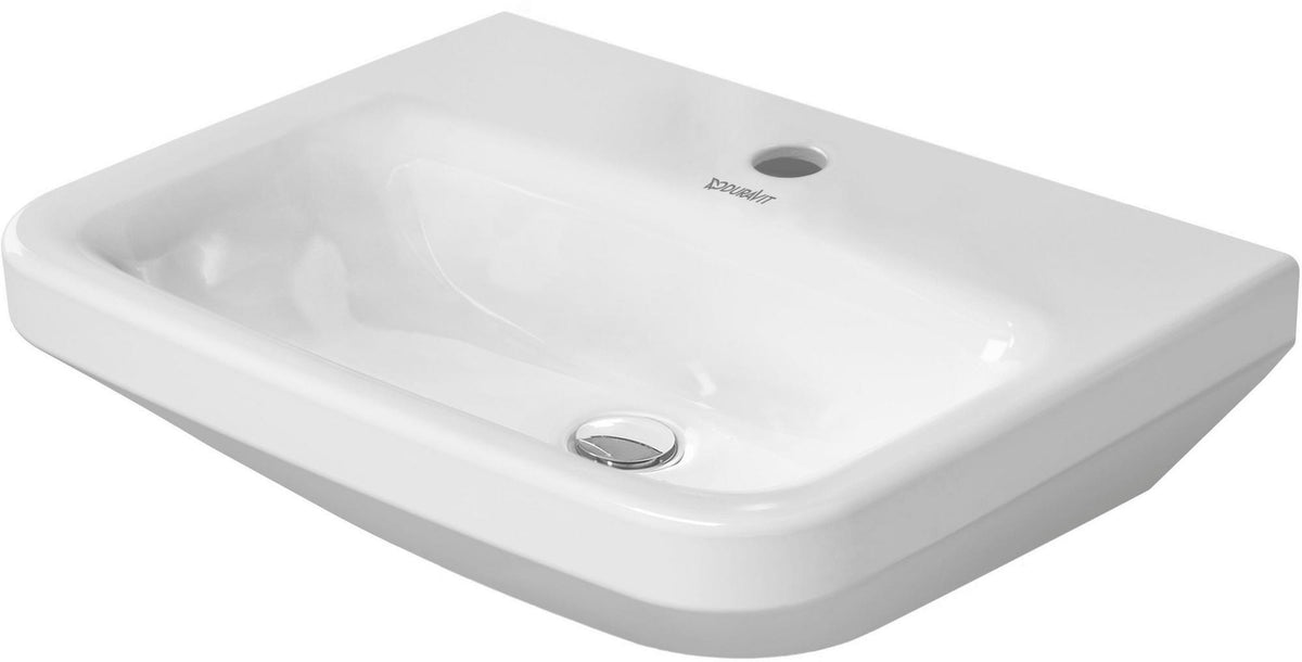 DURAVIT DuraStyle Handwaschbecken 450 mm weiß mit Hahnlochbank und WonderGliss