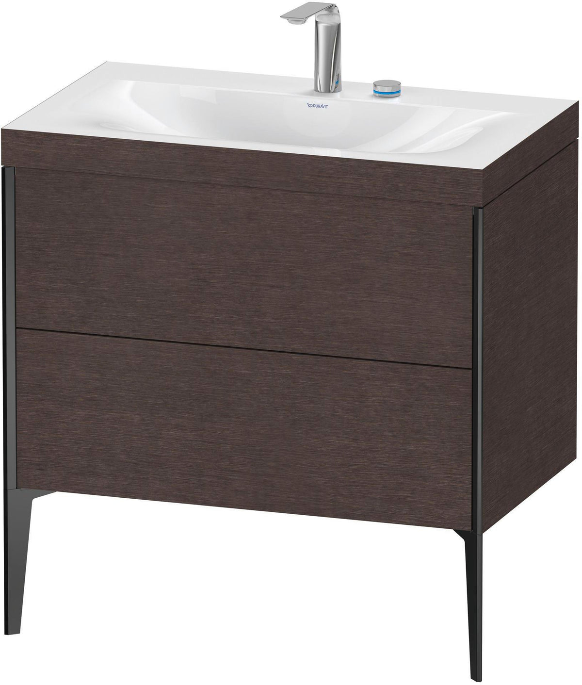 DURAVIT XViu c-bonded Waschtischset 800 mm mit 2 Auszügen, bodenstehend, Soft-Close