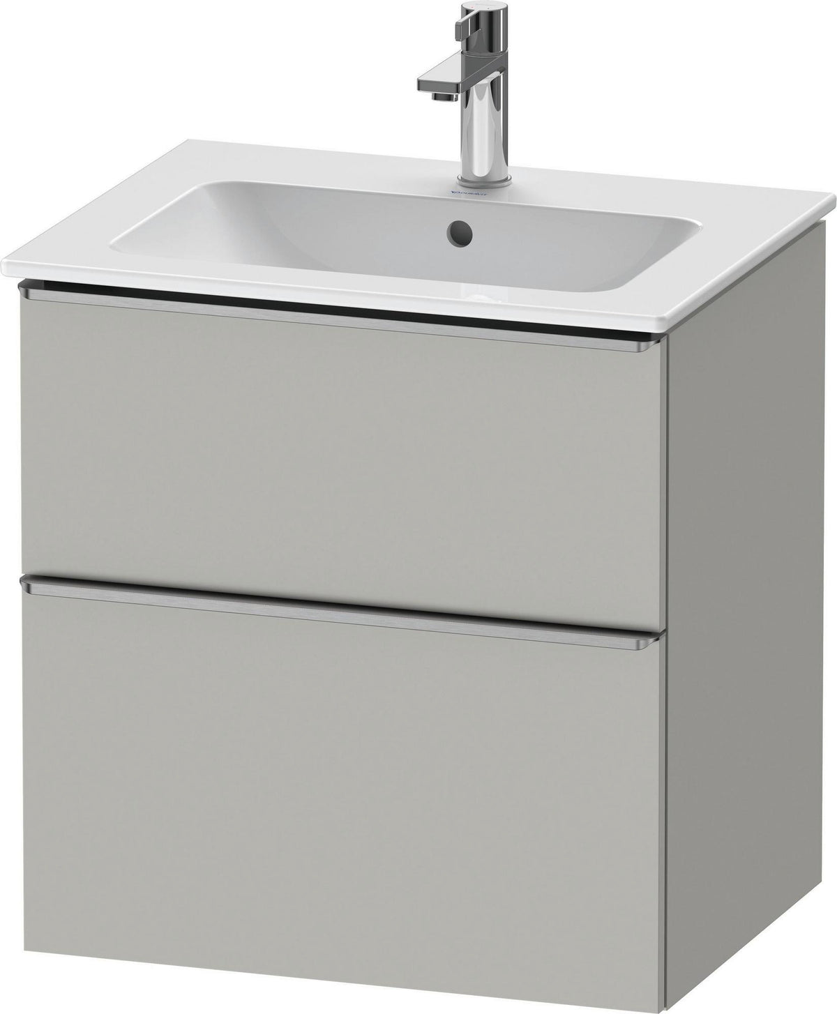 DURAVIT D-Neo Waschtischunterbau 610 mm Eiche Schwarz mit Bronze Griff – wandhängend
