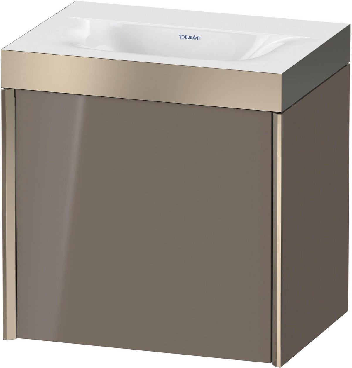 DURAVIT XViu Waschtischunterbau 1 Tür 460x450x330 mm champagner matt / dolomiti grey