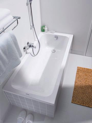 DURAVIT D-Code Handtuchablage 650 mm Chrom mit 4 Stangen & Handtuchhalter