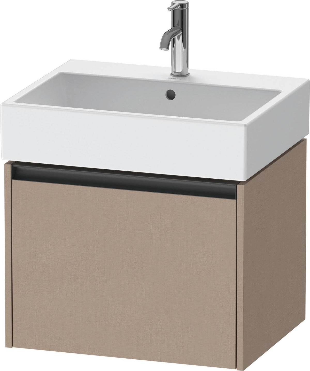 Duravit Ketho.2 Waschtischunterbau 584 mm betongrau matt – wandhängend, 1 Auszug, Soft-Close