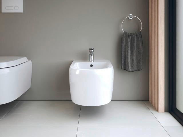 DURAVIT Wave Einhebel-Bidetmischer Chrom mit Keramikmischsystem und 128 mm Auslauf