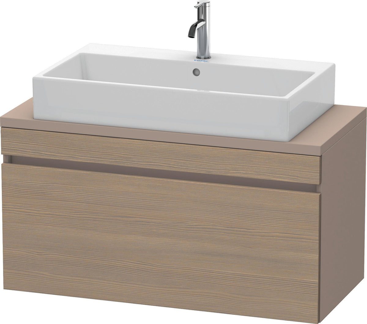 Duravit DuraStyle Konsolenunterschrank 1000 mm Eiche Terra/Weiß Matt mit 1 Auszug