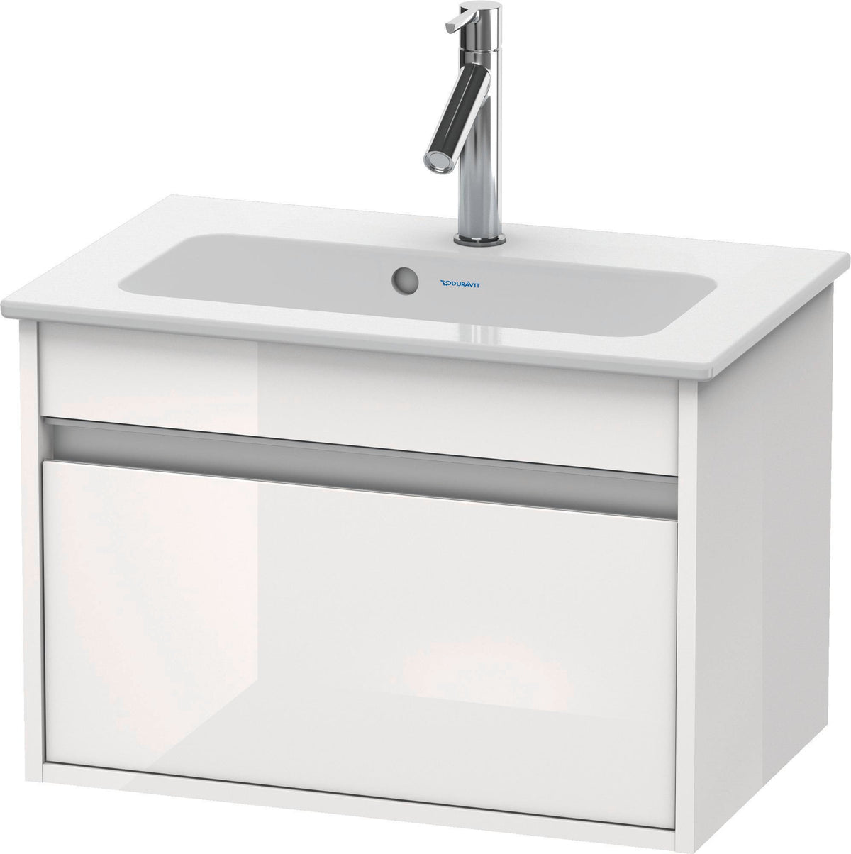 DURAVIT Ketho Waschtischunterbau 600 mm wandhängend, 1 Auszug, Weiß Matt