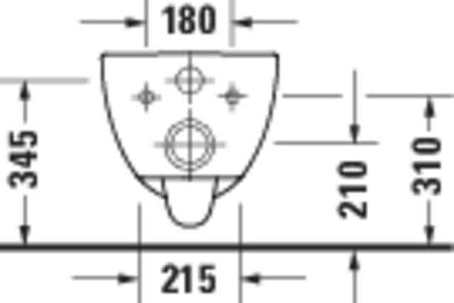 Duravit D-Code Wand-WC 570 mm spülrandlos weiß – Rimless Tiefspüler