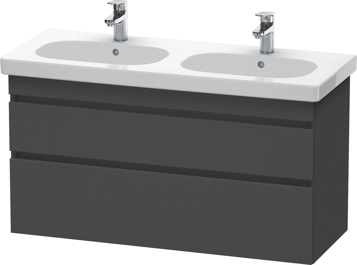 Duravit DuraStyle Waschtischunterbau 1150 mm, 2 Schubkästen, weiß matt – wandhängend