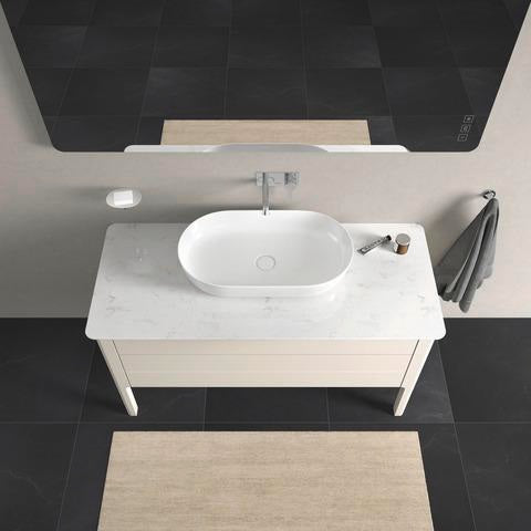 Duravit Luv Waschtischunterbau bodenstehend 1338 mm Weiß Seidenmatt mit Tip-On-Technik