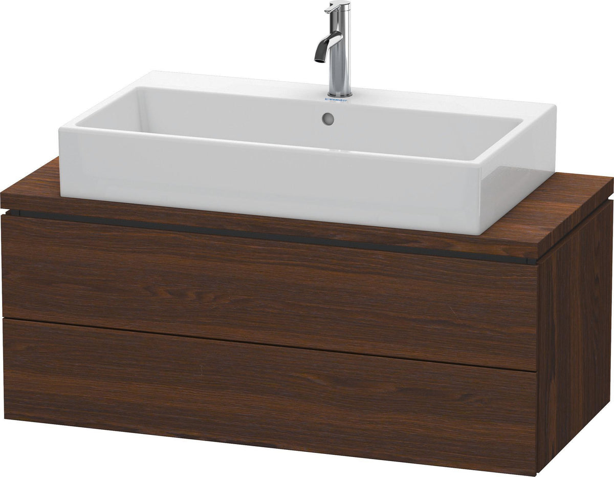 DURAVIT L-Cube Konsolenwaschtischunterbau 1020 mm betongrau matt, 2 Schubkästen, Tip-On